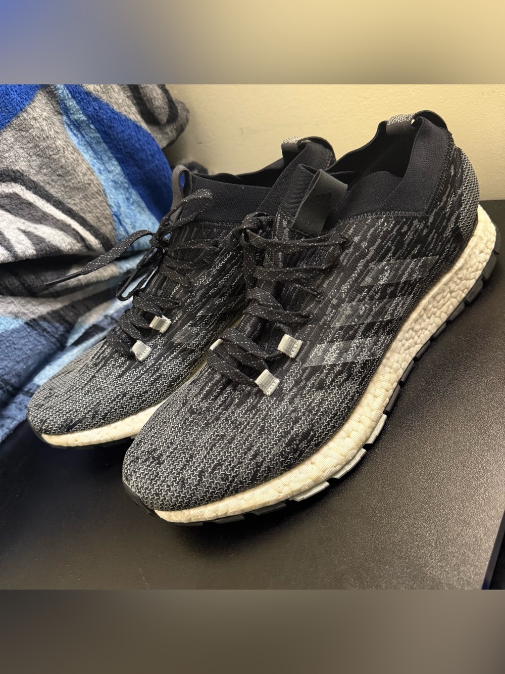 ADIDAS PUREBOOST RBL LTD BLACK GREY -men’s SIZE 12